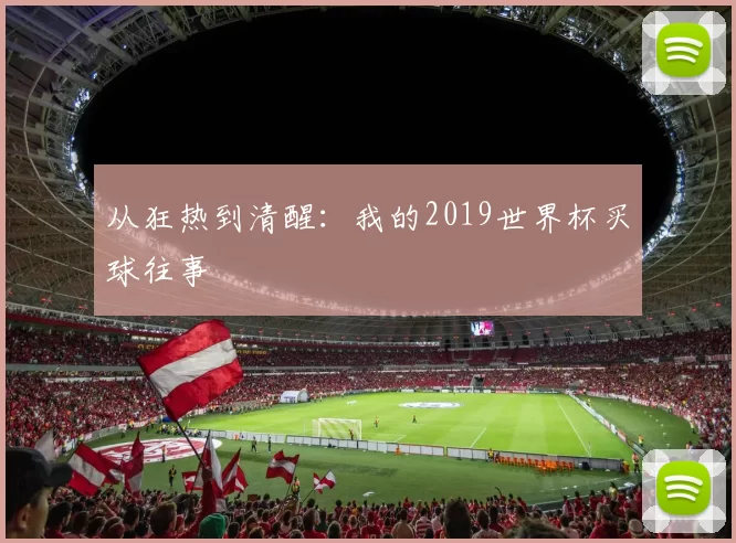 从狂热到清醒:我的2019世界杯买球往事